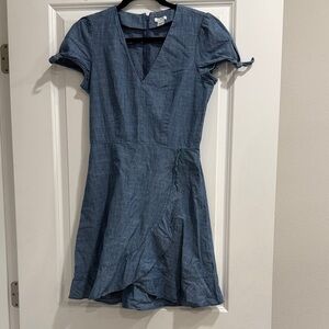J. Crew Denim Blue Mini Dress